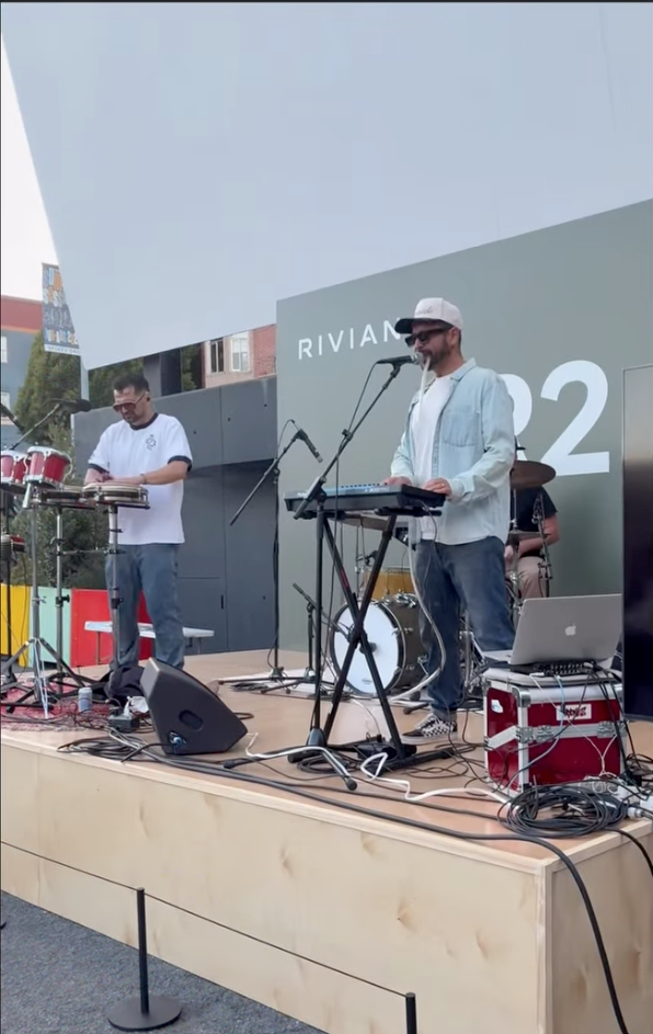 Kool Customer performing live at the Rivian R2 launch event